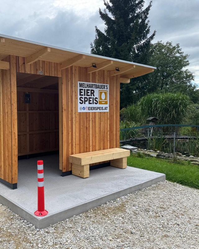 Selbstbedienungs-H&uuml;tte von Melhartbauer&rsquo;s Eierspeis in Eberschwang